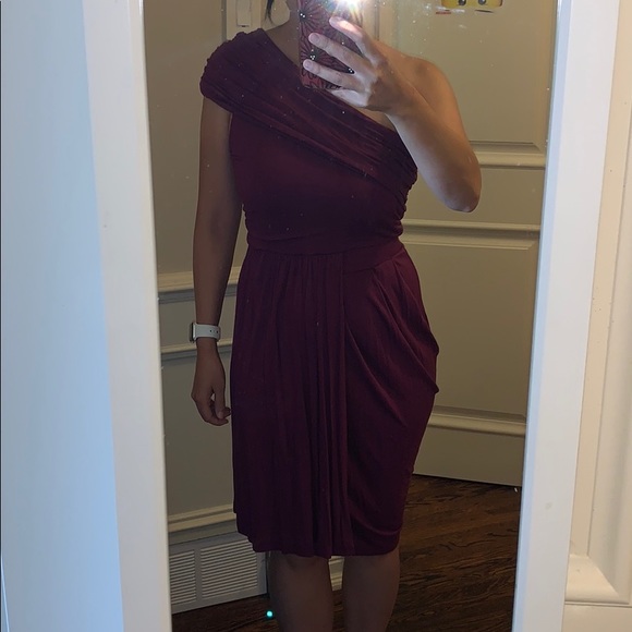 Purple Bar III one shoulder dress - Picture 3 of 5